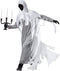 Dressforfun Huiveringwekkende geest XL - kostuum Halloween - lang gewaad met masker en handschoenen - wit