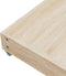 vidaXL - Opberglades - bed - 2 - st - bewerkt - hout - bewerkt - hout - stof - lichtgrijs