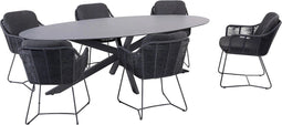 4 Seasons Outdoor Belmond Diningset Antraciet