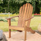 Coast Buiten Hout Adirondack Stoel 69x88x103 cm - Natuurlijk Acaciahout – Tuinstoel voor Terras,