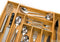 Budu Bestekbak #47 - Uitschuifbare Bamboe Bestekcassette - 47 x 30,6 - 50 cm - 6/8 vakken