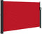 vidaXL - Windscherm - uittrekbaar - 120x500 - cm - rood