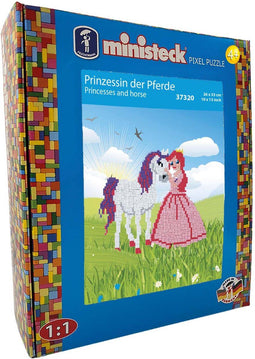 Ministeck - Prinsessen en Paard - XL Doos 1200 stuks - Multicolor