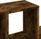vidaXL - Wandschap - 100x20x53 - cm - bewerkt - hout - gerookt - eikenkleurig