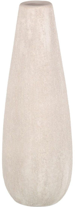 Vaas 17 x 17 x 51,5 cm Keramisch Crème