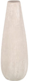 Vaas 17 x 17 x 51,5 cm Keramisch Crème