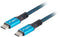 Lanberg CA-CMCM-45CU-0012-BK - USB-C Kabel - 1,2 m - Zwart