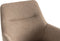 Furnihaus Olivia - Draaibare Eetkamerstoel - Armleuning 360° draaifunctie - Taupe