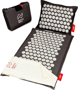 Northwall Spijkermat met Kussen - Acupressuur mat met 6960 drukpunten - Antibacterieel - Zwart