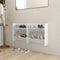 vidaXL - Wandschoenenkasten - 2 - st - 60x18x90 - cm - bewerkt - hout - hoogglans - wit