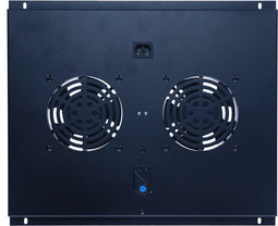 DSIT Fan-pakket met 2 ventilatoren en thermostaat geschikt voor 600mm diepe serverkasten - serverbehuizing - serverrack