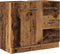 vidaXL - Wastafelkast - 63x30x54 - cm - bewerkt - hout - oud - houtkleurig