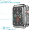 imoshion Screenprotector - Geschikt voor Apple Watch Series 4 / 5 / 6 / SE - 44mm - Full Cover Soft Case / Beschermend Hoesje - Transparant