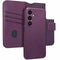 Accezz Samsung Galaxy S24 - Leather Bookcase 2-in-1 - Magnetische Ring - Heath Purple