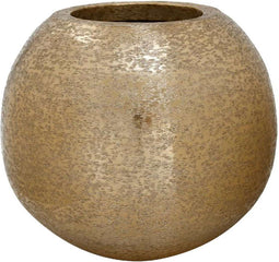 PTMD Moon Bloempot - H32 x Ø38 cm - Aluminium - Beige
