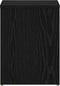 vidaXL - Nachtkastjes - 2 - stuks - Zwart - Eiken - 40x30x40 - cm - Bewerkt - Hout