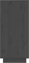 vidaXL - Dressoir - 31,5x34x75 - cm - massief - grenenhout - grijs