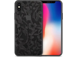 dskinz Back Skin Sticker Geschikt voor Apple iPhone Xs - Camo Black