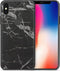 dskinz Telefoonsticker Back Skin for Apple iPhone X Black Marble