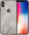 dskinz Telefoonsticker Back Skin for Apple iPhone X White Marble