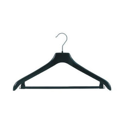 Klika - Hanger zwart NF44 met broeklat 44cm - 2 stuks
