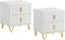 SoBuy FBT115-Wx2 - Nachtkastje - 2 lades - Wit (2 stuks)