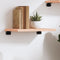 vidaXL - Wandschap - 40x30x2 - cm - onbehandeld - massief - eikenhout