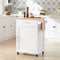 SoBuy FKW102-WN - Keukenwagen - 1 lade en deur - Wit