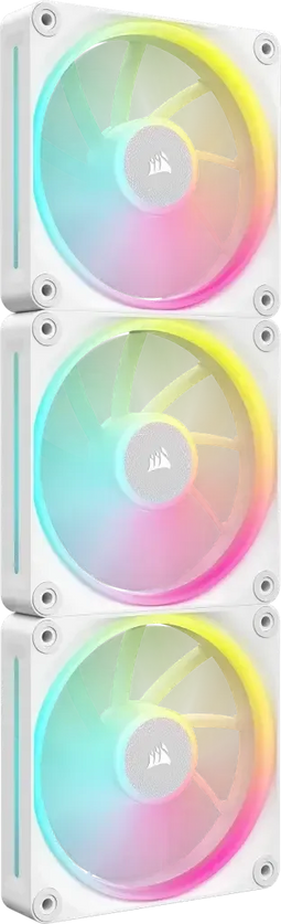 Corsair iCUE LINK LX120 - Ventilator - RGB Multicolour - Wit (3-pack)