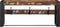 vidaXL - Kapstok - 80x35x35 - cm - massief - gerecycled - hout - meerkleurig