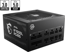 MSI MAG A750GL - Voeding - 750W 80 Plus Gold ATX 3.0 PCIe 5.0 - Zwart