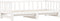 vidaXL - Slaapbank - met - onderschuifbed - 90x190 - cm - massief - grenenhout - wit