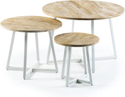 Salontafel Blaze set van 3 - Naturel | BY-OLAF