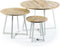 Salontafel Blaze set van 3 - Naturel | BY-OLAF