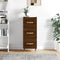 vidaXL - Dressoir - 34,5x34x90 - cm - bewerkt - hout - bruin - eikenkleur