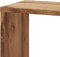 vidaXL - Hoekwandschap - 45x45x147 - cm - bewerkt - hout - artisanaal - eikenkleurig