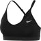 Nike Indy Sportbeha Dames - Lichte ondersteuning - Zwart (M)