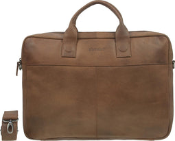 DSTRCT Fletcher Street Aktetas - 17 inch laptoptas - Cognac
