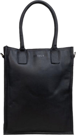 DSTRCT Laptoptas / Laptoptas Dames - 15 inch - Leer - Preston Park - Zwart