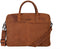 DSTRCT Wall Street 2 Vaks Leren Laptoptas - 15,6 inch - Cognac