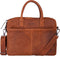 DSTRCT Wall Street Leren Laptoptas - 15,4 inch - Cognac