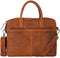DSTRCT Wall Street Leren Laptoptas - 15,4 inch - Cognac