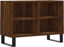 vidaXL - Tv-meubel - 69,5x30x50 - cm - bewerkt - hout - bruin - eikenkleur