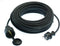 AS Schwabe 60315 Stroom Verlengkabel 16 A Zwart 15.00 m