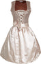 dressforfun Mini-Dirndl Burgau - Kostuum - Pailletten vetersluiting - Beige - XL