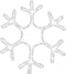 vidaXL - Kerstfiguur - sneeuwvlok - met - 72 - warmwitte - LED's - 38x37 - cm