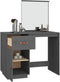 vidaXL - Kaptafel - 95x50x134 - cm - massief - grenenhout - grijs
