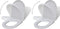 vidaXL - Toiletbrillen - met - soft-close - deksels - 2 - st - kunststof - wit