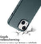 Accezz MagSafe Leather Backcover - Krasbestendig - Donkergroen (iPhone 15)