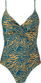 Barts Kalae Shaping One Piece Badpak - V-hals - Dierenprint - Sun - Maat 40